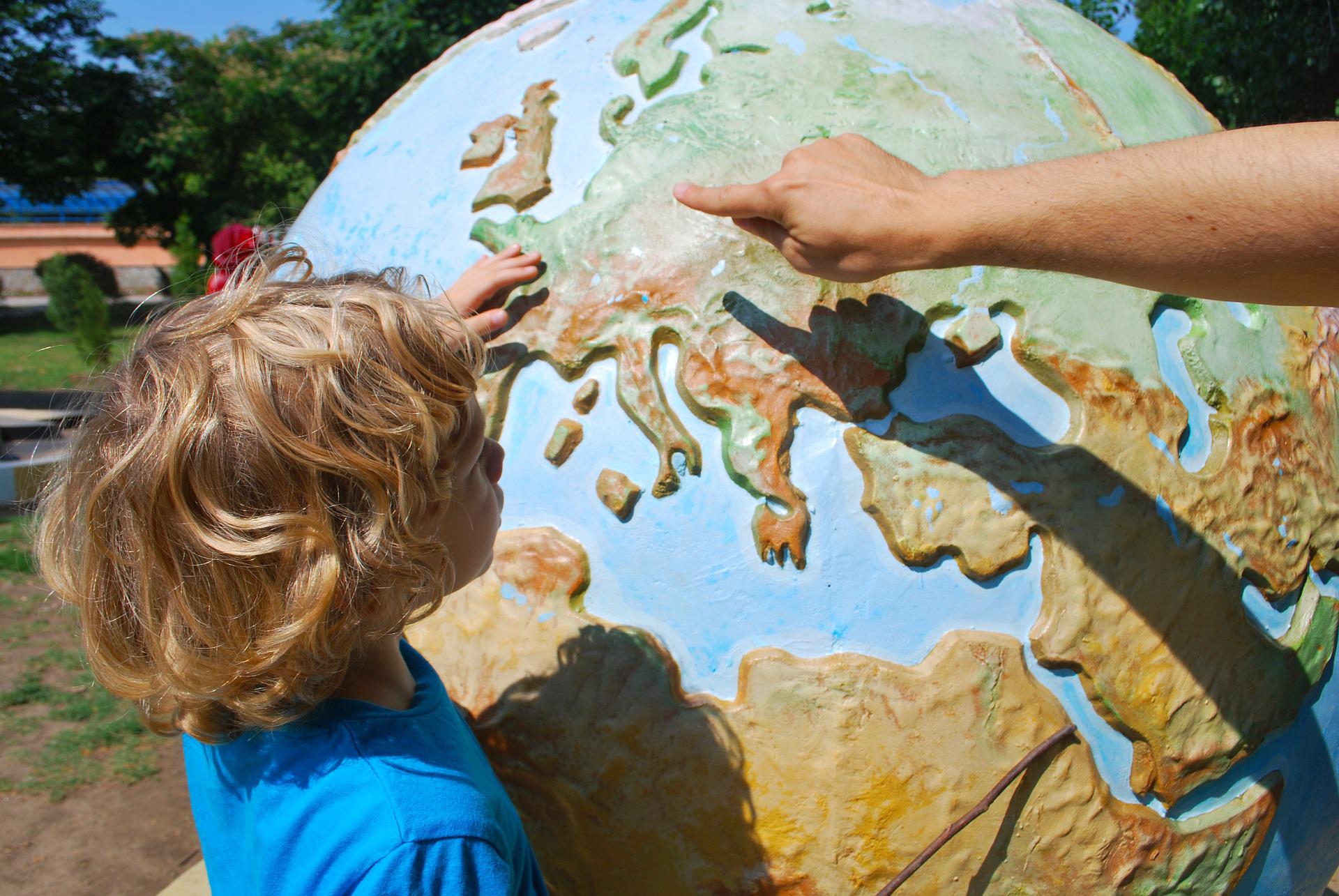 A child learning about the world.
