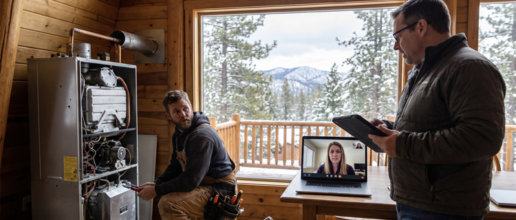 Working mix of vendors, contractors, and local team in Big Bear